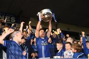 22 October 2023; Scotstown captain Damien McArdle lifts the cup after the Monaghan County Senior Club Football Championship final between Inniskeen and Scotstown at St Tiernach's Park in Clones, Monaghan. Photo by Philip Fitzpatrick/Sportsfile