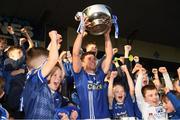 22 October 2023; Scotstown captain Damien McArdle lifts the cup after the Monaghan County Senior Club Football Championship final between Inniskeen and Scotstown at St Tiernach's Park in Clones, Monaghan. Photo by Philip Fitzpatrick/Sportsfile