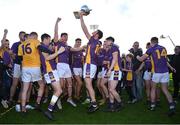 22 October 2023; Shane Horan of Kilmacud Crokes and teammates celebrate with the Clery's cup after the Dublin County Senior Club Football Championship Final between Kilmacud Crokes and Ballyboden St Endas at Parnell Park in Dublin. Photo by Brendan Moran/Sportsfile