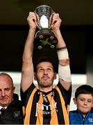 22 October 2023; Crossmaglen Rangers captain Jamie Clarke lifts the cup after the Armagh County Senior Club Football Championship final between Clan na Gael and Crossmaglen Rangers at BOX-IT Athletic Grounds in Armagh. Photo by Ben McShane/Sportsfile