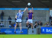 22 October 2023; Shane Cunningham of Kilmacud Crokes in action against Céin D'Arcy of Ballyboden St Endas during the Dublin County Senior Club Football Championship final between Kilmacud Crokes and Ballyboden St Endas at Parnell Park in Dublin. Photo by Daire Brennan/Sportsfile