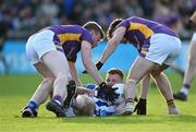 22 October 2023; Ryan O'Dwyer of Ballyboden St Endas in action against James Murphy, left, and Andy McGowan of Kilmacud Crokes during the Dublin County Senior Club Football Championship final between Kilmacud Crokes and Ballyboden St Endas at Parnell Park in Dublin. Photo by Daire Brennan/Sportsfile