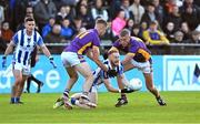 22 October 2023; Darren O'Reilly of Ballyboden St Endas in action against Paul Mannion, left, and Brian Sheehy of Kilmacud Crokes during the Dublin County Senior Club Football Championship final between Kilmacud Crokes and Ballyboden St Endas at Parnell Park in Dublin. Photo by Daire Brennan/Sportsfile