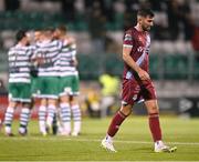 22 October 2023; Luke Heeney of Drogheda United after his side conceded a third goal during the SSE Airtricity Men's Premier Division match between Shamrock Rovers and Drogheda United at Tallaght Stadium in Dublin. Photo by Stephen McCarthy/Sportsfile