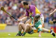 4 July 2004; Damien Murray, Offaly, in action against Darragh Ryan, Wexford. Guinness Leinster Senior Hurling Championship Final, Offaly v Wexford, Croke Park, Dublin. Picture credit; Brendan Moran / SPORTSFILE