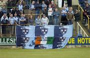 10 July 2004; A Dublin banner, supporting Tommy Carr, at the game. Bank of Ireland Senior Football Championship Qualifier, Round 3, Dublin v Longford, O'Moore Park, Portlaoise, Co. Laois. Picture credit; Ray McManus / SPORTSFILE