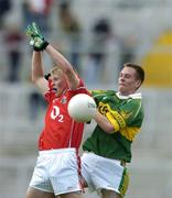 11 July 2004; Sean Dempsey, Cork, in action against Michael O'Donoghue, Kerry. Munster Minor Football Championship Final, Cork v Kerry, Gaelic Grounds, Limerick. Picture credit; Brendan Moran / SPORTSFILE