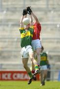 11 July 2004; Andrew O'Sullivan, Cork, in action against Brian Moran, Kerry. Munster Minor Football Championship Final, Cork v Kerry, Gaelic Grounds, Limerick. Picture credit; Brendan Moran / SPORTSFILE