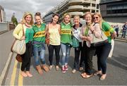 1 September 2013; Kerry supporters, from Kenmare, Co. Kerry, ahead of the game. GAA Football All-Ireland Senior Championship, Semi-Final, Dublin v Kerry, Croke Park, Dublin. Picture credit: Stephen McCarthy / SPORTSFILE