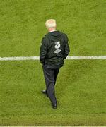 6 September 2013; Republic of Ireland manager Giovanni Trapattoni late in the game. 2014 FIFA World Cup Qualifier, Group C, Republic of Ireland v Sweden, Aviva Stadium, Lansdowne Road, Dublin. Picture credit: Brendan Moran / SPORTSFILE