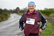 23 October 2023; Clare born adopted Galway man Peadar Nugent is one of only 11 runners who are set to continue their record of running every Dublin marathon. The 2023 Irish Life Dublin Marathon which takes place on Sunday the 29th of October will be the 42nd edition of the event. Pictured at his home in Moyveela, Galway. Photo by Sam Barnes/Sportsfile