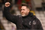 22 October 2023; Shamrock Rovers manager Stephen Bradley celebrates after the SSE Airtricity Men's Premier Division match between Shamrock Rovers and Drogheda United at Tallaght Stadium in Dublin. Photo by Stephen McCarthy/Sportsfile