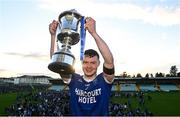22 October 2023; Naomh Conaill captain Ultan Doherty lifts the cup after the Donegal County Senior Club Football Championship final between Gaoth Dobhair and Naomh Conaill at MacCumhaill Park in Ballybofey, Donegal. Photo by Ramsey Cardy/Sportsfile