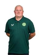 22 October 2023; Assistant coach Keith O'Halloran during a Republic of Ireland Women Under-19's portrait session at the Pillo Hotel in Ashbourne, Meath. Photo by Stephen McCarthy/Sportsfile