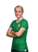 22 October 2023; Ceola Bergin during a Republic of Ireland Women Under-19's portrait session at the Pillo Hotel in Ashbourne, Meath. Photo by Stephen McCarthy/Sportsfile