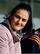 22 October 2023; World champion and Olympic gold medallist Kellie Harrington in attendance during the Dublin County Senior Club Football Championship Final between Kilmacud Crokes and Ballyboden St Endas at Parnell Park in Dublin. Photo by Brendan Moran/Sportsfile