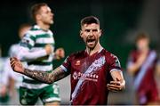 22 October 2023; Adam Foley of Drogheda United during the SSE Airtricity Men's Premier Division match between Shamrock Rovers and Drogheda United at Tallaght Stadium in Dublin. Photo by Stephen McCarthy/Sportsfile