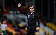 22 October 2023; Referee Rob Harvey during the SSE Airtricity Men's Premier Division match between Shamrock Rovers and Drogheda United at Tallaght Stadium in Dublin. Photo by Stephen McCarthy/Sportsfile