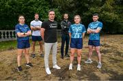 23 October 2023; Helping launch the Plant the Planet Games in Dublin are, from left, former Dublin footballer Lyndsey Davey, Limerick hurler Dan Morrissey, Warriors for Humanity chief executive and Founder Alan Kerins, Gaelic Players Association chief executive Tom Parsons, Cork camogie player Libby Coppinger and Roscommon footballer Ciaran Murtagh. They are part of the Warriors for Humanity group who will travel to the east African country on November 17th, as they aim to plant trees to tackle the devastating effects of climate change and raise awareness of the work of Self Help Africa. Photo by Brendan Moran/Sportsfile