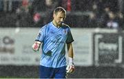 23 October 2023; St Patrick's Athletic goalkeeper Dean Lynes during the SSE Airtricity Premier Division match between St Patrick's Athletic and Sligo Rovers at Richmond Park in Dublin. Photo by Piaras Ó Midheach/Sportsfile