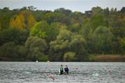 26 October 2023; Team Ireland rowers Fiona Murtagh, left, and Aifric Keogh during a Team Ireland rowing training camp at Vaires Sur Marne in Paris, France. The Nautical Stadium at Vaires-sur-Marne will host the Olympic and Paralympic rowing and canoe-kayak events at the 2024 Paris Olympic Games. Photo by Brendan Moran/Sportsfile