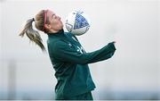 24 October 2023; Lily Agg during a Republic of Ireland women training session at the FAI National Training Centre in Abbotstown, Dublin. Photo by Stephen McCarthy/Sportsfile