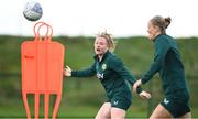 24 October 2023; Amber Barrett during a Republic of Ireland women training session at the FAI National Training Centre in Abbotstown, Dublin. Photo by Stephen McCarthy/Sportsfile