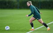 24 October 2023; Saoirse Noonan during a Republic of Ireland women training session at the FAI National Training Centre in Abbotstown, Dublin. Photo by Stephen McCarthy/Sportsfile