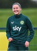 24 October 2023; Erin McLaughlin during a Republic of Ireland women training session at the FAI National Training Centre in Abbotstown, Dublin. Photo by Stephen McCarthy/Sportsfile