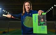 25 October 2023; In attendance at the launch of Badminton Ireland's Women in Sport Strategy at the Sport Ireland National Indoor Arena in Dublin, is newly appointed Women in Sport and National Development Manager for Badminton Ireland Chloe Magee. Photo by Seb Daly/Sportsfile