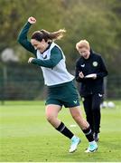 25 October 2023; Megan Campbell during a Republic of Ireland women training session at the FAI National Training Centre in Abbotstown, Dublin. Photo by Stephen McCarthy/Sportsfile