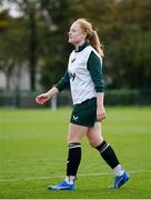 25 October 2023; Amber Barrett during a Republic of Ireland women training session at the FAI National Training Centre in Abbotstown, Dublin. Photo by Stephen McCarthy/Sportsfile