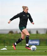 25 October 2023; Megan Connolly during a Republic of Ireland women training session at the FAI National Training Centre in Abbotstown, Dublin. Photo by Stephen McCarthy/Sportsfile