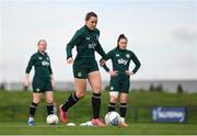 25 October 2023; Emily Whelan during a Republic of Ireland women training session at the FAI National Training Centre in Abbotstown, Dublin. Photo by Stephen McCarthy/Sportsfile