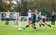 25 October 2023; Katie McCabe during a Republic of Ireland women training session at the FAI National Training Centre in Abbotstown, Dublin. Photo by Stephen McCarthy/Sportsfile