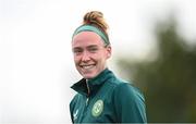 25 October 2023; Claire O'Riordan during a Republic of Ireland women training session at the FAI National Training Centre in Abbotstown, Dublin. Photo by Stephen McCarthy/Sportsfile