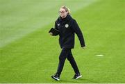 25 October 2023; STATSports analyst Claire Dunne during a Republic of Ireland women training session at the FAI National Training Centre in Abbotstown, Dublin. Photo by Stephen McCarthy/Sportsfile