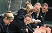 25 October 2023; Emily Whelan during a Republic of Ireland women training session at the FAI National Training Centre in Abbotstown, Dublin. Photo by Stephen McCarthy/Sportsfile