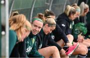 25 October 2023; Claire O'Riordan during a Republic of Ireland women training session at the FAI National Training Centre in Abbotstown, Dublin. Photo by Stephen McCarthy/Sportsfile