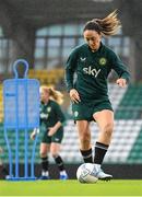 26 October 2023; Megan Campbell during a Republic of Ireland women training session at Tallaght Stadium in Dublin. Photo by Stephen McCarthy/Sportsfile