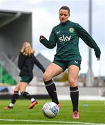 26 October 2023; Emily Whelan during a Republic of Ireland women training session at Tallaght Stadium in Dublin. Photo by Stephen McCarthy/Sportsfile