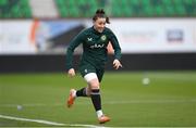 26 October 2023; Lucy Quinn during a Republic of Ireland women training session at Tallaght Stadium in Dublin. Photo by Stephen McCarthy/Sportsfile