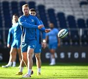27 October 2023; Ciarán Frawley during a Leinster rugby captain's run at the RDS Arena in Dublin. Photo by Harry Murphy/Sportsfile
