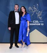 27 October 2023; Noel Mooney and Gráinne Mooney from Cavan upon arrival at the GAA Champion 15 Awards at Croke Park in Dublin. Photo by Matt Browne/Sportsfile