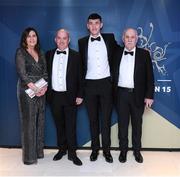 27 October 2023; Attendees, from left, Jackie, Barry, Seán and Tony Brennan from Meath upon arrival at the GAA Champion 15 Awards at Croke Park in Dublin. Photo by Matt Browne/Sportsfile