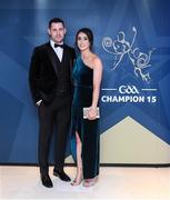 27 October 2023; Meath footballer Donal Keogan with Aoife Ryan upon arrival at the GAA Champion 15 Awards at Croke Park in Dublin. Photo by Matt Browne/Sportsfile