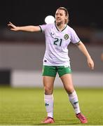 27 October 2023; Emily Whelan of Republic of Ireland during the UEFA Women's Nations League B match between Republic of Ireland and Albania at Tallaght Stadium in Dublin. Photo by Stephen McCarthy/Sportsfile