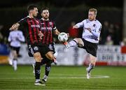 27 October 2023; Daryl Horgan of Dundalk in action against Krystian Nowak of Bohemians during the SSE Airtricity Men's Premier Division match between Dundalk and Bohemians at Oriel Park in Dundalk, Louth. Photo by Ben McShane/Sportsfile