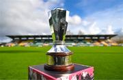 28 October 2023; A general view of the Mark Farren cup before the EA SPORTS MU17 LOI Mark Farren Cup match between Shamrock Rovers and Shelbourne at Tallaght Stadium in Dublin. Photo by Tyler Miller/Sportsfile