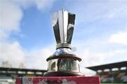 28 October 2023; A general view of the Mark Farren cup before the EA SPORTS MU17 LOI Mark Farren Cup match between Shamrock Rovers and Shelbourne at Tallaght Stadium in Dublin. Photo by Tyler Miller/Sportsfile